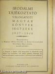 Irodalmi tájékoztató 1937-1940