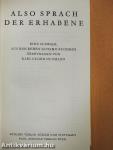 Also Sprach der Erhabene