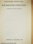 Kis magyar nyelvtan