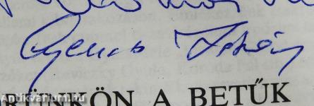 Bőrünkön a betűk (kétszeresen dedikált példány)