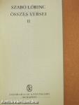 Szabó Lőrinc összes versei II. (töredék)