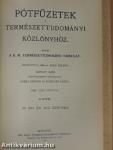 Természettudományi Közlöny 1914. január-december/Pótfüzetek a Természettudományi Közlönyhöz 1914. január-december