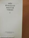 Hét évszázad magyar versei I-IV.