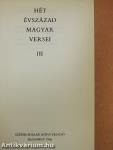 Hét évszázad magyar versei III. (töredék)