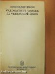 Válogatott versek és versfordítások