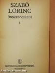 Szabó Lőrinc összes versei I. (töredék)