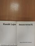 Kassák Lajos összes versei II. (töredék)