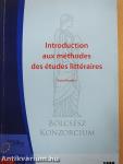Introduction aux méthodes des études littéraires