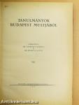 Tanulmányok Budapest multjából VIII.