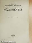 A Magyar Tudományos Akadémia Nyelv- és Irodalomtudományi Osztályának közleményei XVII/1-4.