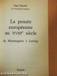 La pensée européenne au XVIIIe siécle