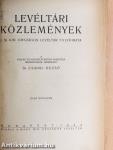 Levéltári Közlemények 1923-1945. I-VII.
