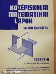Középiskolai matematikai lapok 1987. november