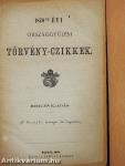 1870-ik évi országgyülési törvény-czikkek