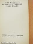 Bekenntnisse des Hochstaplers Felix Krull