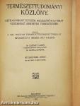 Természettudományi Közlöny 1923. január-december/Pótfüzetek a Természettudományi Közlönyhöz 1923. január-december