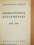 Kosztolányi Dezső összegyűjtött költeményei