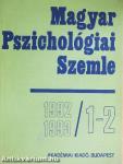 Magyar Pszichológiai Szemle 1992-1993/1-2.