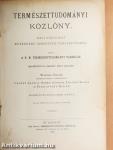 Természettudományi Közlöny 1906. január-december/Pótfüzetek a Természettudományi Közlönyhöz 1906. január-december