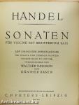 Zwei Sonaten/Drei Hallenser Sonaten/Sonaten für Violine mit Beziffertem Bass/Sonaten für Violine und Pianoforte