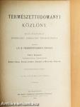Természettudományi Közlöny 1894. január-december/Pótfüzetek a Természettudományi Közlönyhöz 1894. január-december