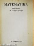 Matematika IV.