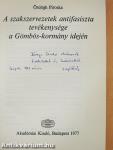 A szakszervezetek antifasiszta tevékenysége a Gömbös-kormány idején (dedikált példány)
