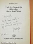 Nyelv és történetiség a klasszikus német filozófiában (dedikált példány)