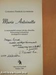 Marie Antoinette (dedikált példány)