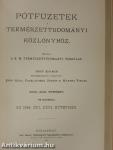 Természettudományi Közlöny 1894. január-december/Pótfüzetek a Természettudományi Közlönyhöz 1894. január-december