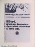 A Magas Tátra részletes kalauza I.