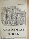 Akadémiai hírek 1996