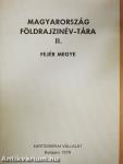 Magyarország földrajzinév-tára II. - Fejér megye