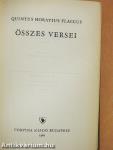 Quintus Horatius Flaccus összes versei