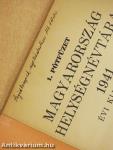 1. pótfüzet Magyarország helységnévtára 1941. évi kiadásához
