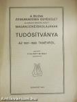 A Budai Zeneakadémia Egyesület államilag engedélyezett magánzeneiskolájának tudósítványa az 1927-1928. tanévről