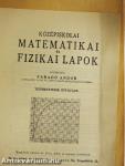 Középiskolai Matematikai és Fizikai Lapok 1936. január 15.
