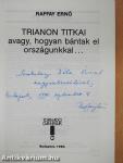 Trianon titkai (dedikált példány)