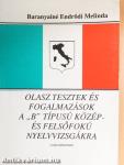 Olasz tesztek és fogalmazások a "B" típusú közép- és felsőfokú nyelvvizsgákra