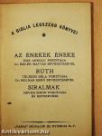 Az Énekek Éneke/Rúth/Siralmak/Jób I-II./Koheleth/Eszter