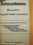 Ferdinand Brunetiére válogatott kritikai tanulmányai
