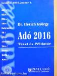 Adó 2016 - Teszt és Példatár