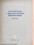 Tanulmányok a magyar nevelés történetéből