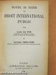 Recueil de textes de droit international public