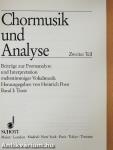 Chormusik und Analyse I-II.