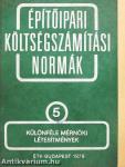 Építőipari költségszámítási normák 5.