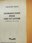 Introduction pour Lire et Savoir