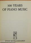 300 years of piano music (minikönyv)