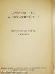 "Szép csillag a honszeretet"...