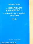 ...Kimaradt tananyag... III. B.
